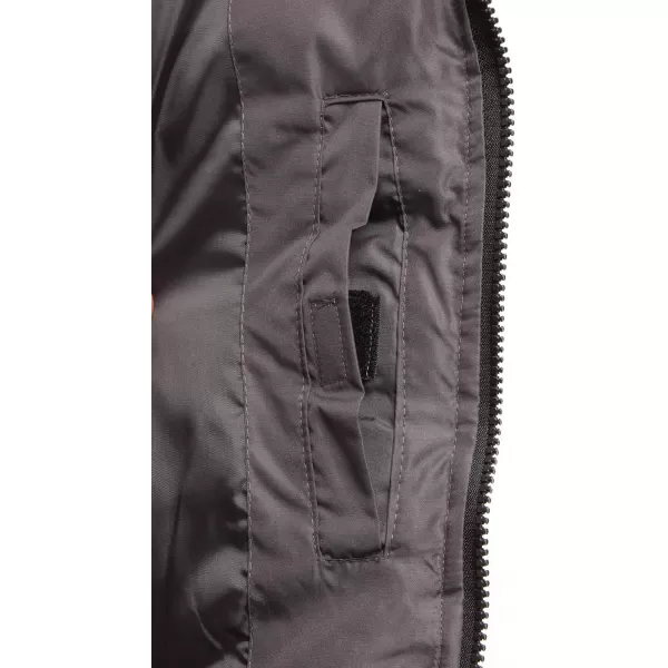 imageReebok Mens Puffer Vest  Quilted Insulated Full Zip Winter Vest  Lightweight Outerwear Sleeveless Jacket for Men MXXLCharcoal