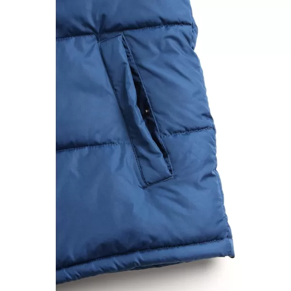 imageReebok Mens Puffer Vest  Quilted Insulated Full Zip Winter Vest  Lightweight Outerwear Sleeveless Jacket for Men MXXLNorthern Night