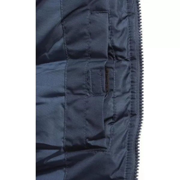 imageReebok Mens Puffer Vest  Quilted Insulated Full Zip Winter Vest  Lightweight Outerwear Sleeveless Jacket for Men MXXLVector Navy