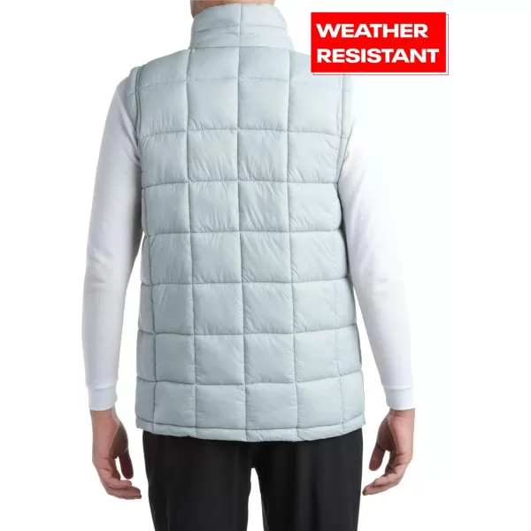 imageReebok Mens Puffer Vest  Quilted Insulated Winter Vest  Sleeveless Bubble Jacket for Men MXXLPure Grey