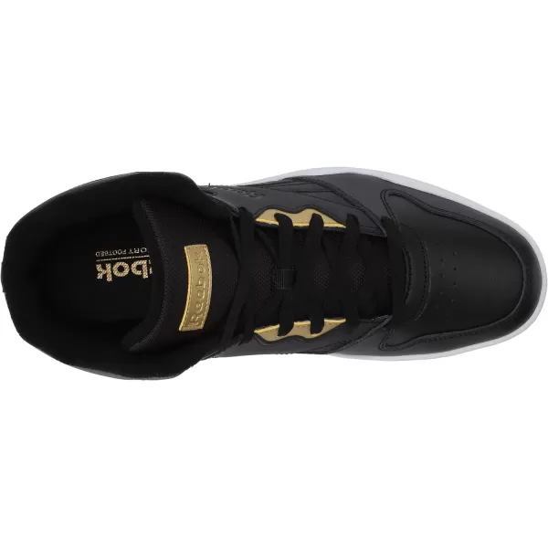 imageReebok Mens Royal Bb4500 Hi2 SneakerBlackWhiteGold Metallic