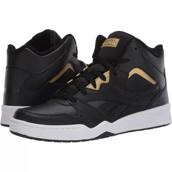 imageReebok Mens Royal Bb4500 Hi2 SneakerBlackWhiteGold Metallic