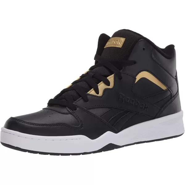imageReebok Mens Royal Bb4500 Hi2 SneakerBlackWhiteGold Metallic