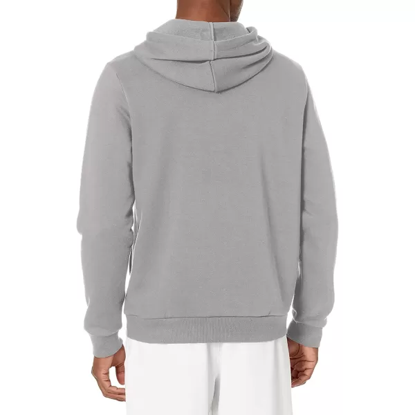 imageReebok Mens Small Logo HoodiePure GreyBlack Small Logo