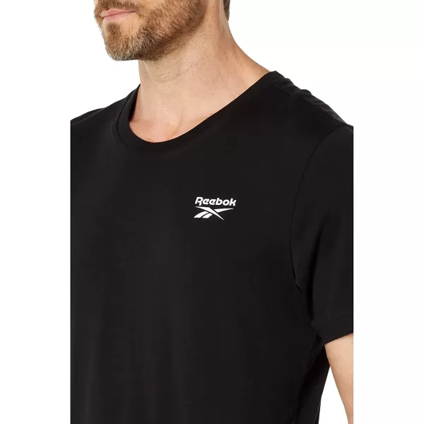 imageReebok Mens Small Logo Tee  BlackWhite