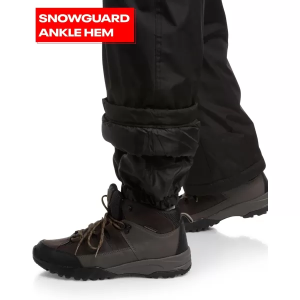 imageReebok Mens Snow Pants  Heavyweight Waterproof Snowboard Pants with Cargo Pockets Snow Gaiters  Ski Pants for Men MXXLBlack