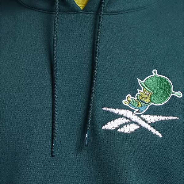 imageReebok Mens Standard Graphic Hoodie in Jetsons Flintstones and Forest Green