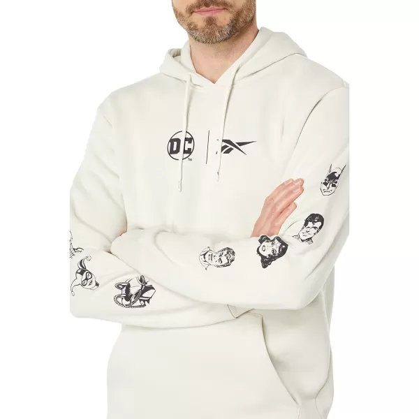 imageReebok Mens Standard Graphic Hoodie with DC Comics and Reebok Logo in Alabaster