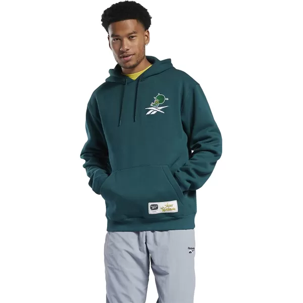 imageReebok Mens Standard Graphic HoodieJetsonsFlintstonesForest Green