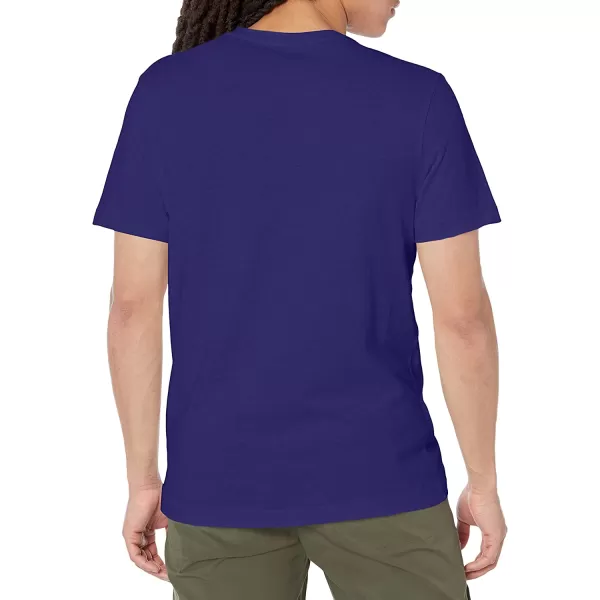 imageReebok Mens Standard Small Logo TeeBold PurpleSmall Logo White