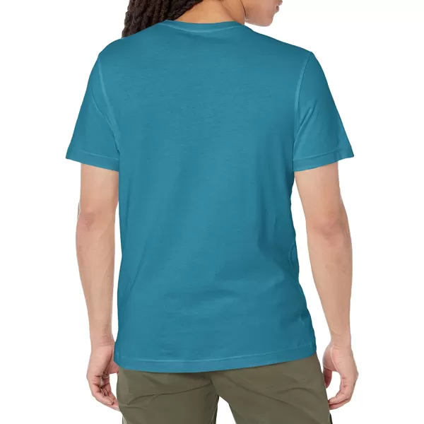 imageReebok Mens Standard Small Logo TeeSteely Blue