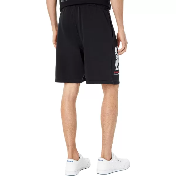 imageReebok Mens Standard Workout Ready Graphic ShortsHuman Rights Now Black