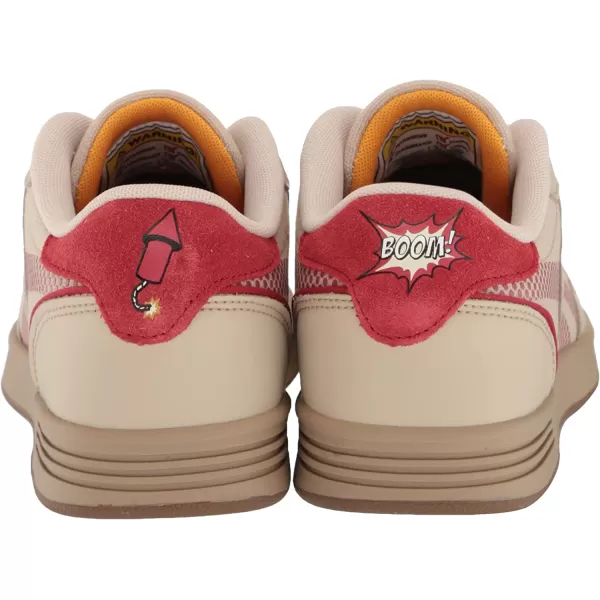 imageReebok Mens Techque T Sneaker in Looney Tunes PebbleSand BeigeMars Red