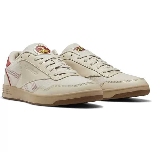 imageReebok Mens Techque T Sneaker in Looney Tunes PebbleSand BeigeMars Red