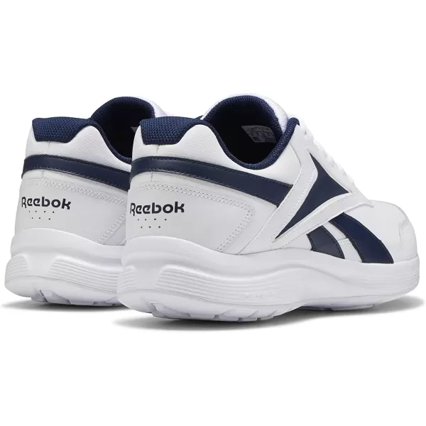 imageReebok Mens Walk Ultra 7 DMX Max ShoeWhiteCollegiate NavyCollegiate Royal