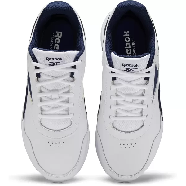 imageReebok Mens Walk Ultra 7 DMX Max ShoeWhiteCollegiate NavyCollegiate Royal