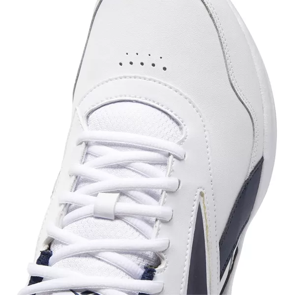 imageReebok Mens Walk Ultra 7 DMX Max ShoeWhiteCollegiate NavyCollegiate Royal