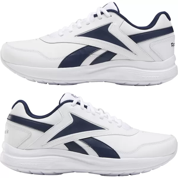 imageReebok Mens Walk Ultra 7 DMX Max ShoeWhiteCollegiate NavyCollegiate Royal