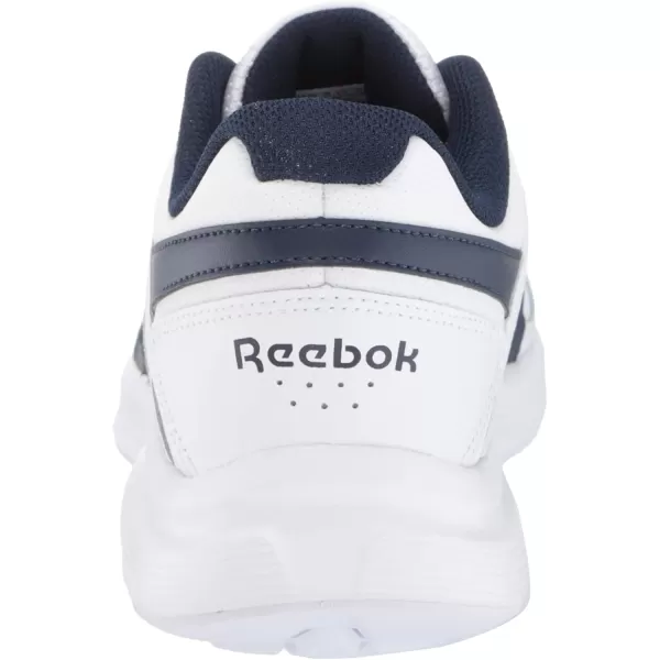 imageReebok Mens Walk Ultra 7 DMX Max ShoeWhiteCollegiate NavyCollegiate Royal