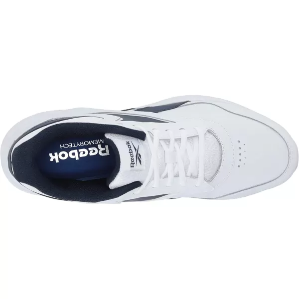 imageReebok Mens Walk Ultra 7 DMX Max ShoeWhiteCollegiate NavyCollegiate Royal