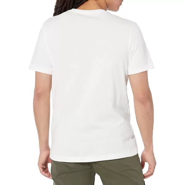 imageReebok Mens White and Black Small Logo Tee