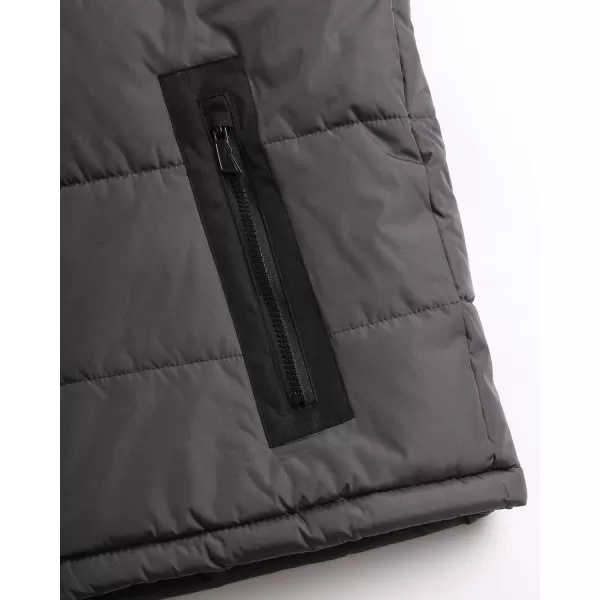 imageReebok Mens Winter Coat  Heavyweight Bubble Puffer Parka  Weather Resistant Outerwear Windbreaker Ski Jacket for Men MXXLCharcoal