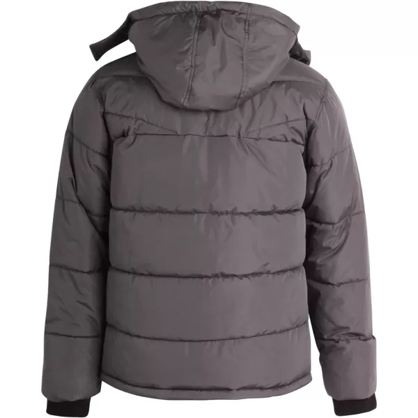 imageReebok Mens Winter Coat  Heavyweight Bubble Puffer Parka  Weather Resistant Outerwear Windbreaker Ski Jacket for Men MXXLCharcoal