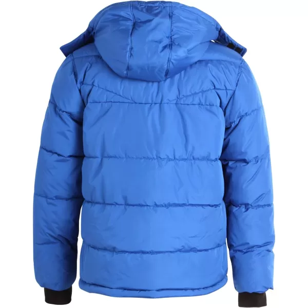 imageReebok Mens Winter Coat  Heavyweight Bubble Puffer Parka  Weather Resistant Outerwear Windbreaker Ski Jacket for Men MXXLVector Blue