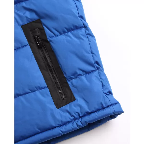 imageReebok Mens Winter Coat  Heavyweight Bubble Puffer Parka  Weather Resistant Outerwear Windbreaker Ski Jacket for Men MXXLVector Blue