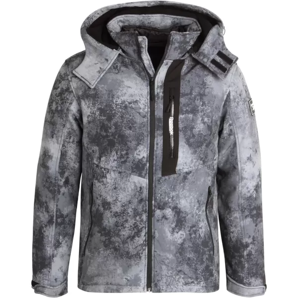 imageReebok Mens Winter Coat  Puffer Parka Removable Waterproof Shell  Heavyweight Windbreaker Ski Jacket for Men MXXLSplatter