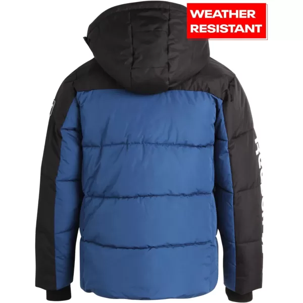 imageReebok Mens Winter Jacket  Heavyweight Quilted Puffer Parka Coat  Weather Resistant Ski Jacket for Men MXXLNorthern NightBlack