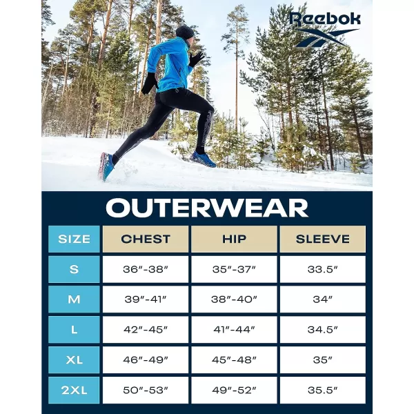 imageReebok Mens Winter Jacket  Heavyweight Quilted Puffer Parka Coat  Weather Resistant Windbreaker Ski Jacket for Men 820BlackCharcoal