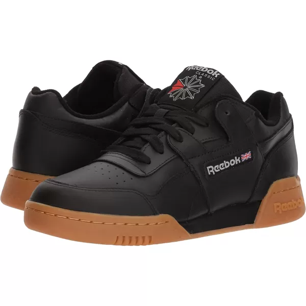 imageReebok Mens Workout Plus SneakerBlackCarbonClassic Red