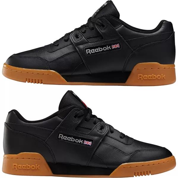 imageReebok Mens Workout Plus SneakerBlackCarbonClassic Red