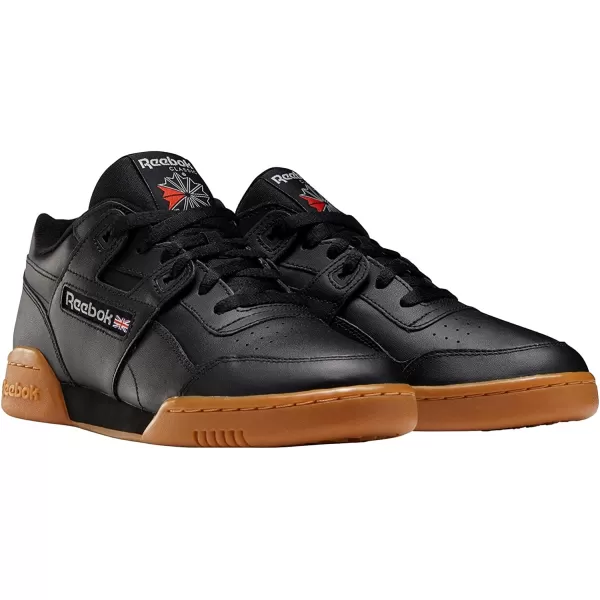 imageReebok Mens Workout Plus SneakerBlackCarbonClassic Red