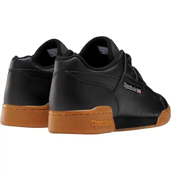 imageReebok Mens Workout Plus SneakerBlackCarbonClassic Red