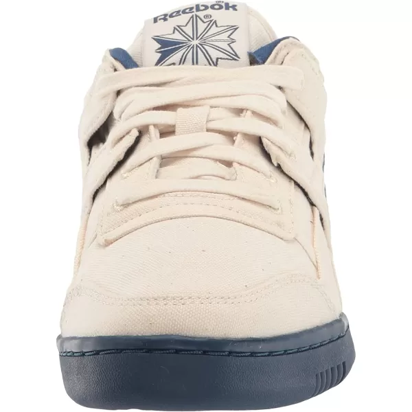 imageReebok Mens Workout Plus SneakerChalkBatik BlueSandy Tote