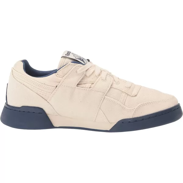 imageReebok Mens Workout Plus SneakerChalkBatik BlueSandy Tote
