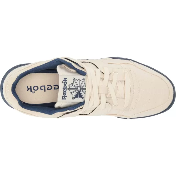 imageReebok Mens Workout Plus SneakerChalkBatik BlueSandy Tote