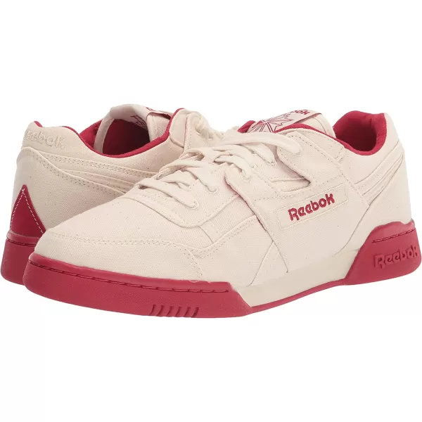 imageReebok Mens Workout Plus SneakerChalkFlash RedSandy Tote