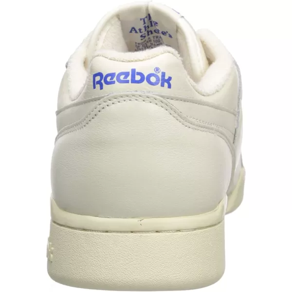 imageReebok Mens Workout Plus SneakerChalkPaper WhiteRoyal