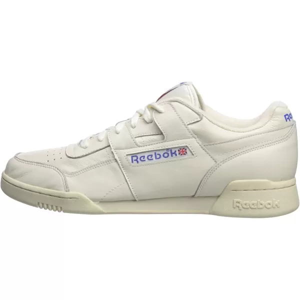 imageReebok Mens Workout Plus SneakerChalkPaper WhiteRoyal