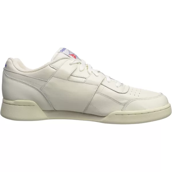 imageReebok Mens Workout Plus SneakerChalkPaper WhiteRoyal