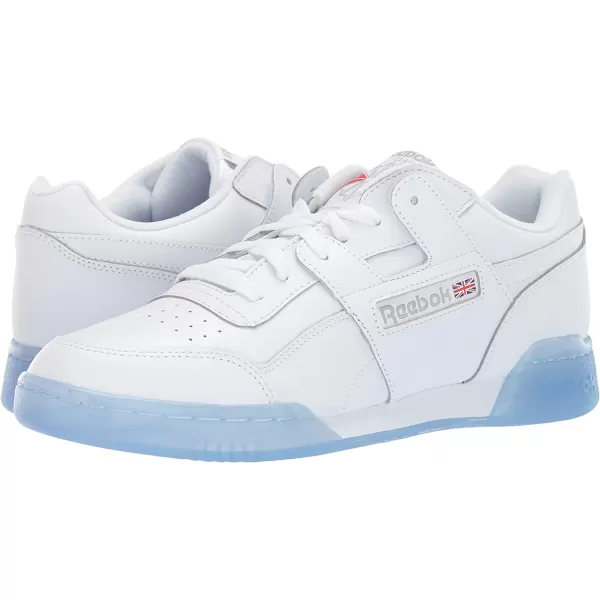 imageReebok Mens Workout Plus SneakerWhiteCarbonBlue
