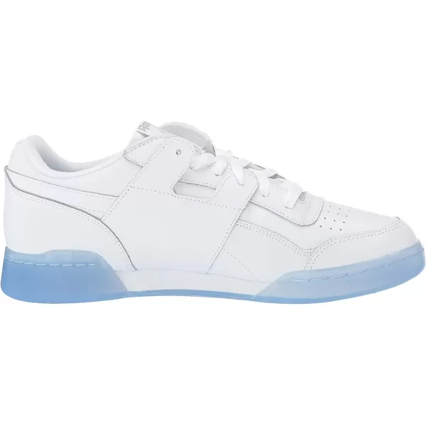 imageReebok Mens Workout Plus SneakerWhiteCarbonBlue