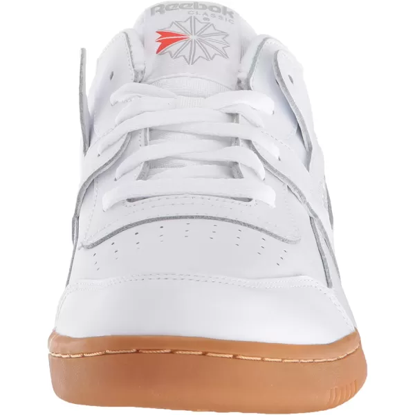 imageReebok Mens Workout Plus SneakerWhiteCarbonClassic Red