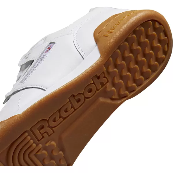 imageReebok Mens Workout Plus SneakerWhiteCarbonClassic Red