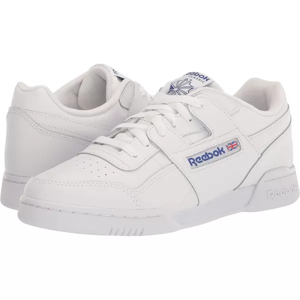 imageReebok Mens Workout Plus SneakerWhiteClassic Cobalt