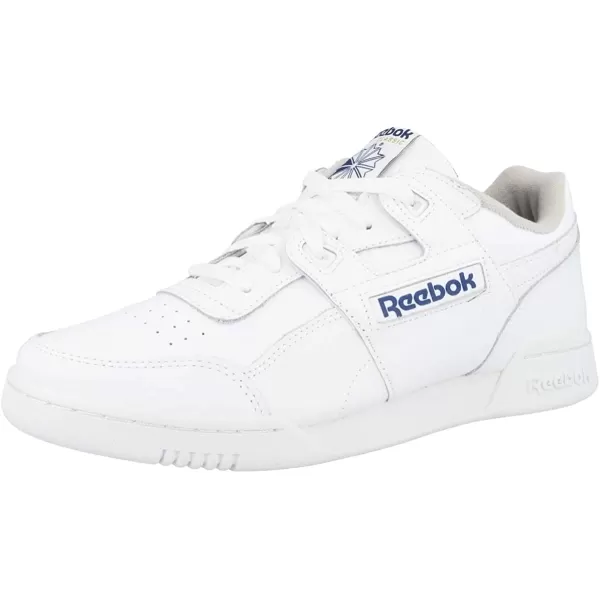 imageReebok Mens Workout Plus SneakerWhiteRoyal