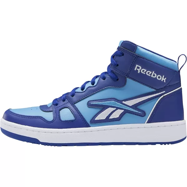 imageReebok Mens and Womens Resonator Mid Basketball Shoes Classic CobaltAlways BlueWhite